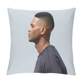 Personality  Side View Of A Young African American Man Pillow Covers