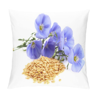 Personality  Flax Seeds With Flowers Pillow Covers