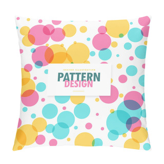 Personality  Colorful Circles Dots Pattern Background Pillow Covers
