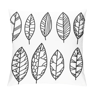 Personality  Vector Decorative Leaves Pillow Covers