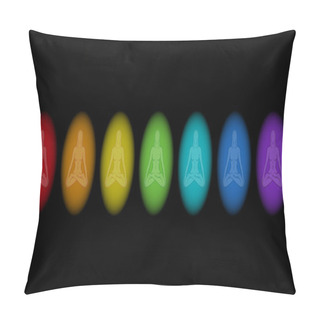 Personality  Aura Women Black Pillow Covers