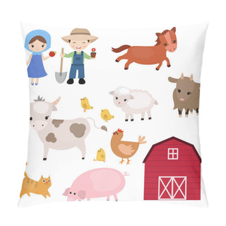 Personality Set Of Farm Animals Pillow Covers