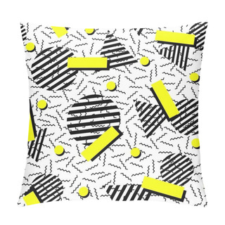 Personality  Retro Fashion 80s Seamless Pattern Background Pillow Covers