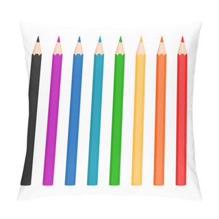 Personality  Rainbow Color Pencils Pillow Covers
