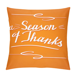 Personality  Thanksgiving Hand Lettering And Calligraphy Design Pillow Covers
