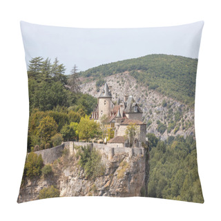 Personality  Castle Of Belcastel In Lacave. Lot, Midi-Pyrenees, France  Pillow Covers
