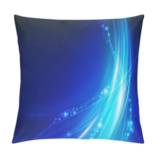 Personality  Abstract Blue Wave Pillow Covers