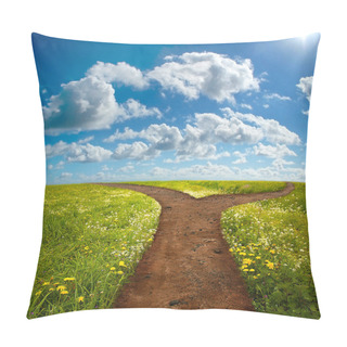 Personality  Crossroad On Hill Pillow Covers