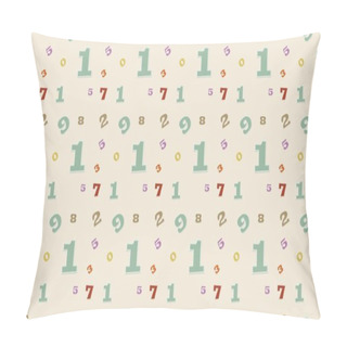 Personality  Colored Background With Different Accessories Pillow Covers