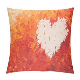 Personality  Heart On Fire, Acrylic Painting Pillow Covers
