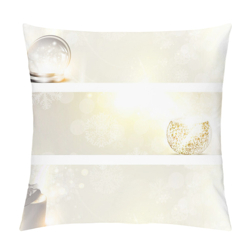 Personality  Christmas Banner Set Pillow Covers