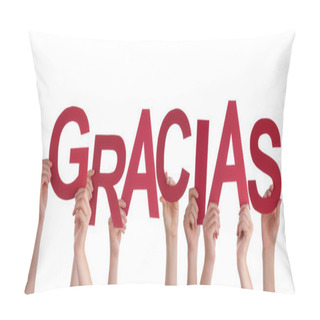 Personality  Hands Holding Red Gracias Pillow Covers