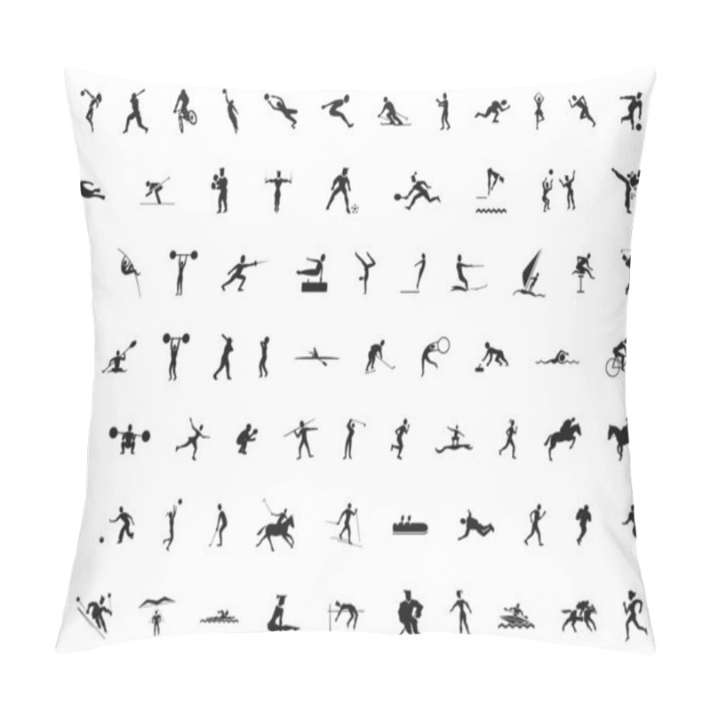 Personality  Sport silhouettes pillow covers