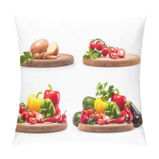 Personality  Collection Of Raw Vegetables Pillow Covers