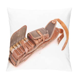 Personality  Old Leather Bandolier Pillow Covers