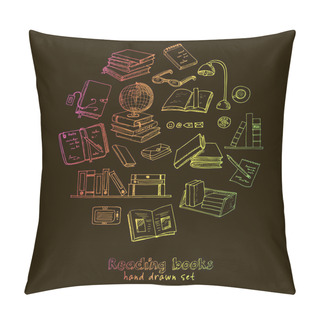 Personality  Set Of School Drawings.  Pillow Covers