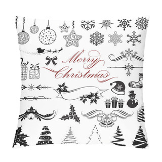 Personality  Vintage Design Elements For Christmas Pillow Covers