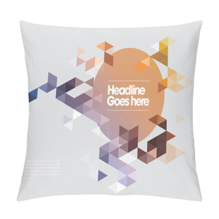 Personality  Vector Of Abstract Modern Geometric Background Pillow Covers
