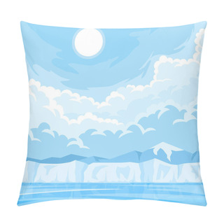 Personality  Winter Arctic Ice Landscape Pillow Covers