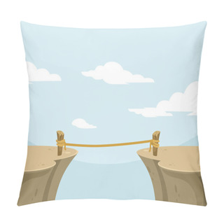 Personality  Abyss. Vector Flat Banner Illustration Pillow Covers