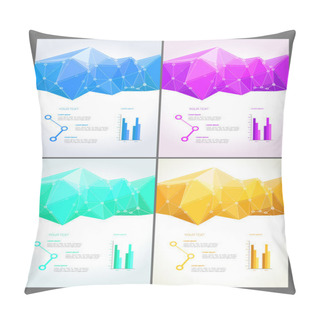 Personality  Abstract Modern Bright Multicolored Rectangles Flyers Pillow Covers