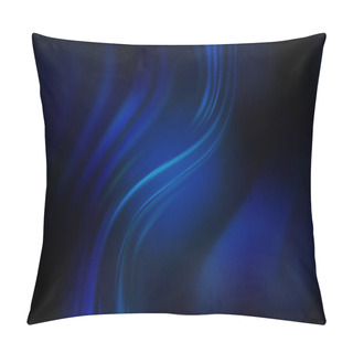 Personality  Dark BLUE Vector Blurred Template. Pillow Covers