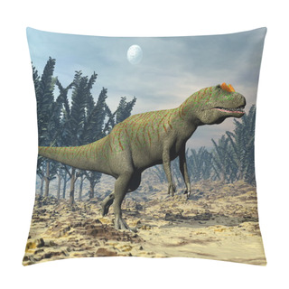 Personality  Allosaurus Dinosaur - 3D Render Pillow Covers