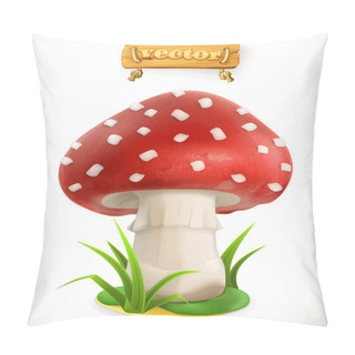 Personality  Fly Agaric Mushroom Pillow Covers
