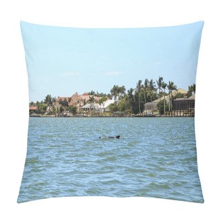 Personality  Skyline Along Caxambas Island Off The Coast Of Marco Island, Florida In The Summer. Pillow Covers