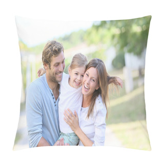 Personality  Family Having Fun Together Pillow Covers