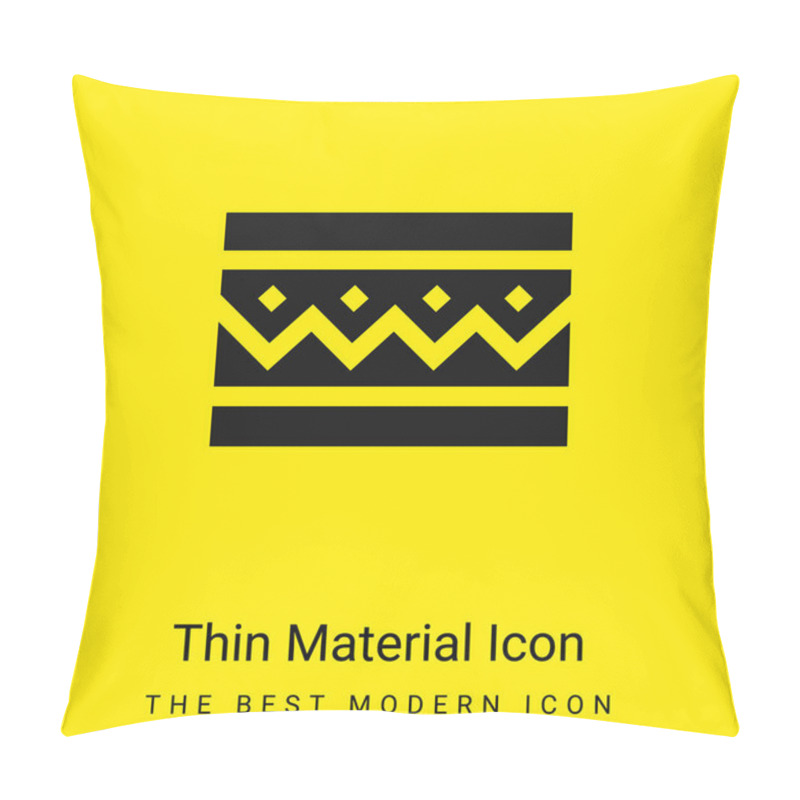 Personality  Bracelet Minimal Bright Yellow Material Icon Pillow Covers