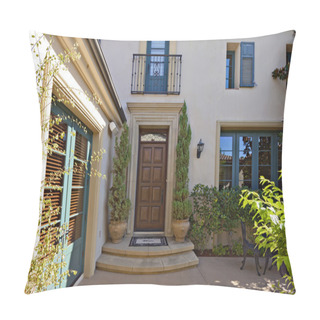 Personality  Beautiful Mediterranean Home Exterior Pillow Covers