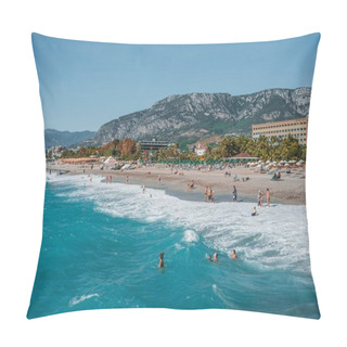 Personality  View Of Alanya, Sea Beach In Alanya, Turkey Pillow Covers