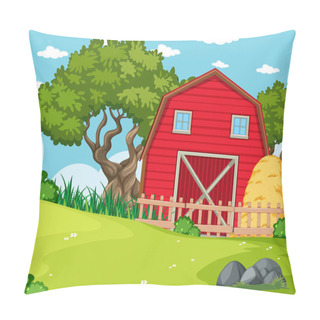 Personality  Empty Background Nature Farm Scenery Illustration Pillow Covers