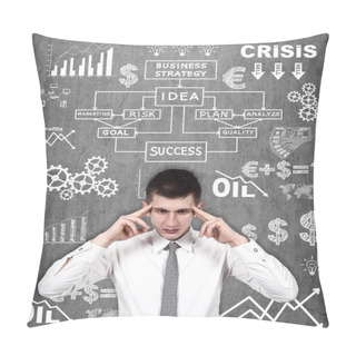 Personality  Man Thinking Pillow Covers
