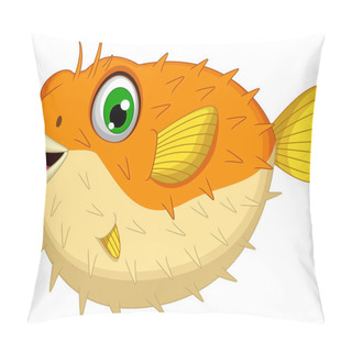 Personality  Cute Blowfish Or Diodon Holocanthus Cartoon Pillow Covers