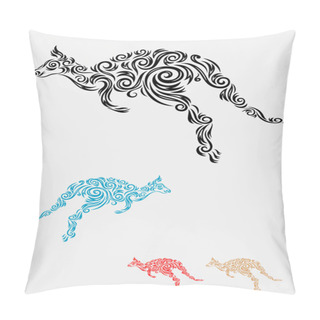 Personality  Kangaroo Vector Ornament Pillow Covers