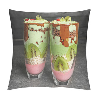 Personality  Delicious Parfait With Fruits Pillow Covers