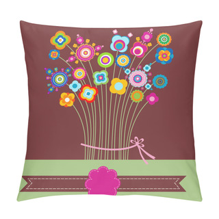 Personality  Flower Card Pillow Covers