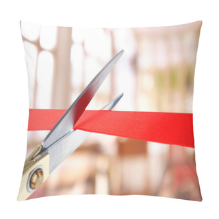 Personality  Grand Opening, Cutting Red Ribbon Pillow Covers