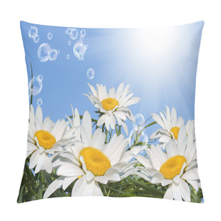 Personality  White Chamomile Pillow Covers