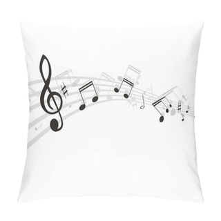 Personality  Musical Notes Background Pillow Covers