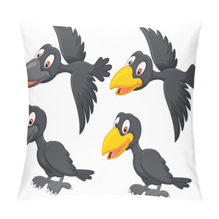 Personality  Cute Cartoon Raven Pillow Covers