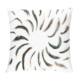 Personality  Bird Feathers Background Pillow Covers