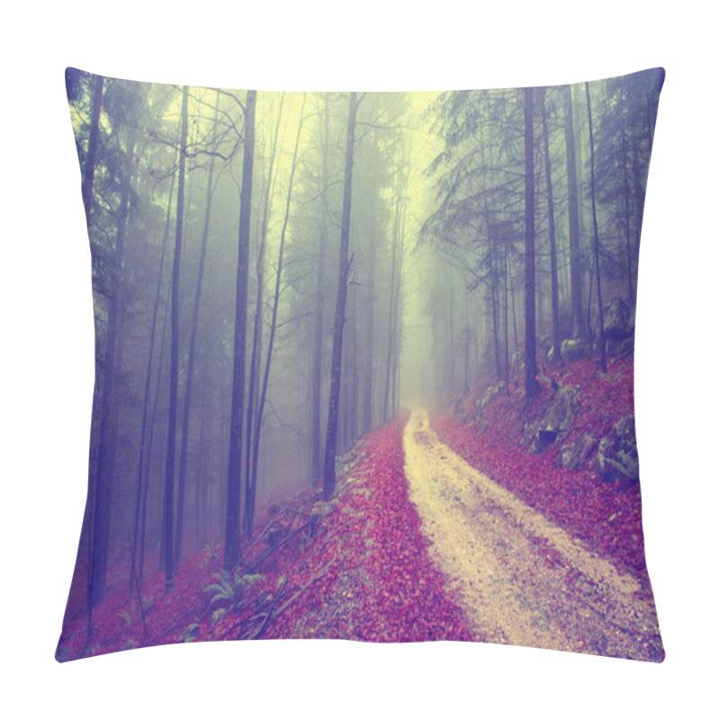 Personality  Vintage forest road pillow covers