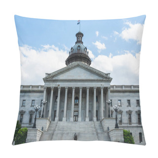 Personality  May 06, 2020 - Columbia, South Carolina, USA: The Exterior Of The South Carolina State House In Columbia, South Carolina. Pillow Covers