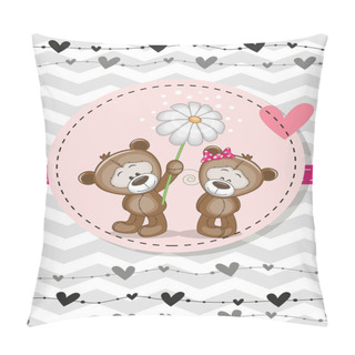 Personality  Two Bears Pillow Covers