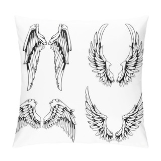 Personality  Vector Set Of Wings Pillow Covers