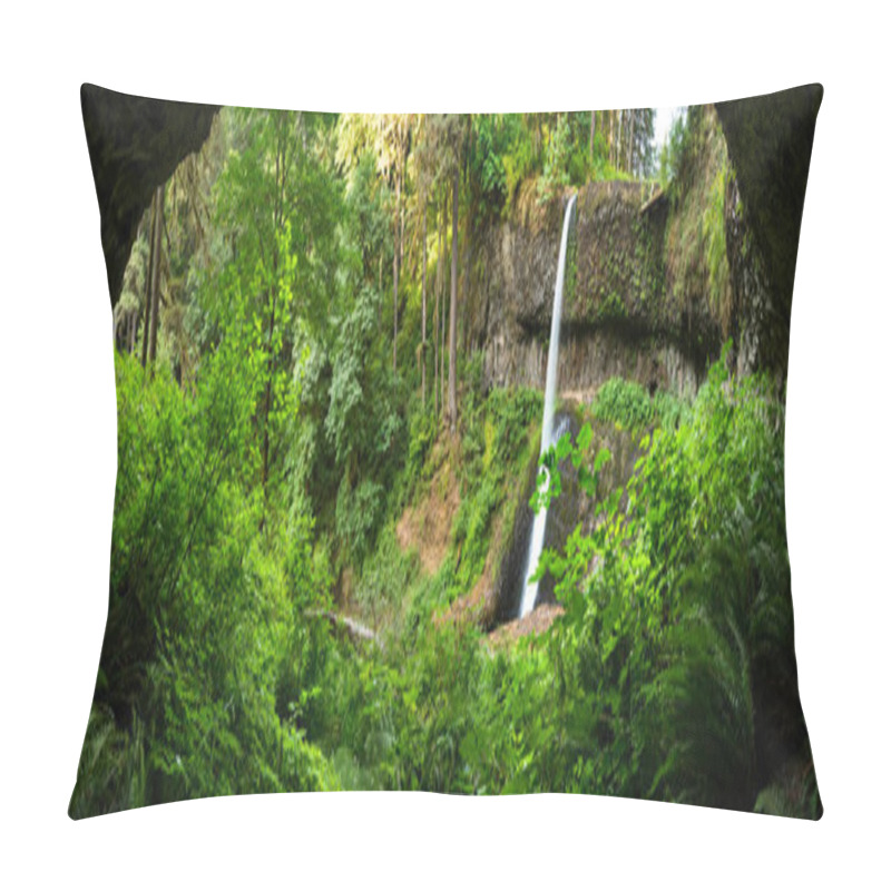 Personality  Summer Oasis: Stunning Waterfalls in the Verdant Forest in 4K Ultra HD pillow covers