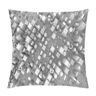 Personality  Top View Of Business City Pillow Covers